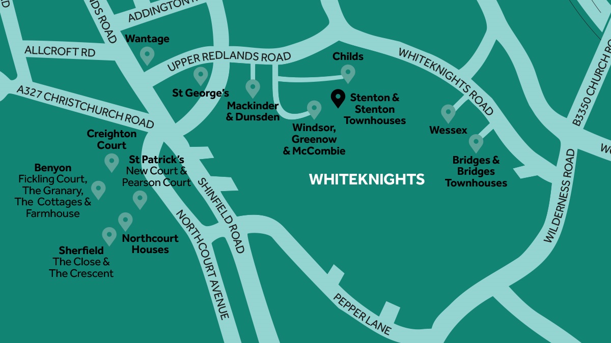 Stenton Hall and Townhouses map