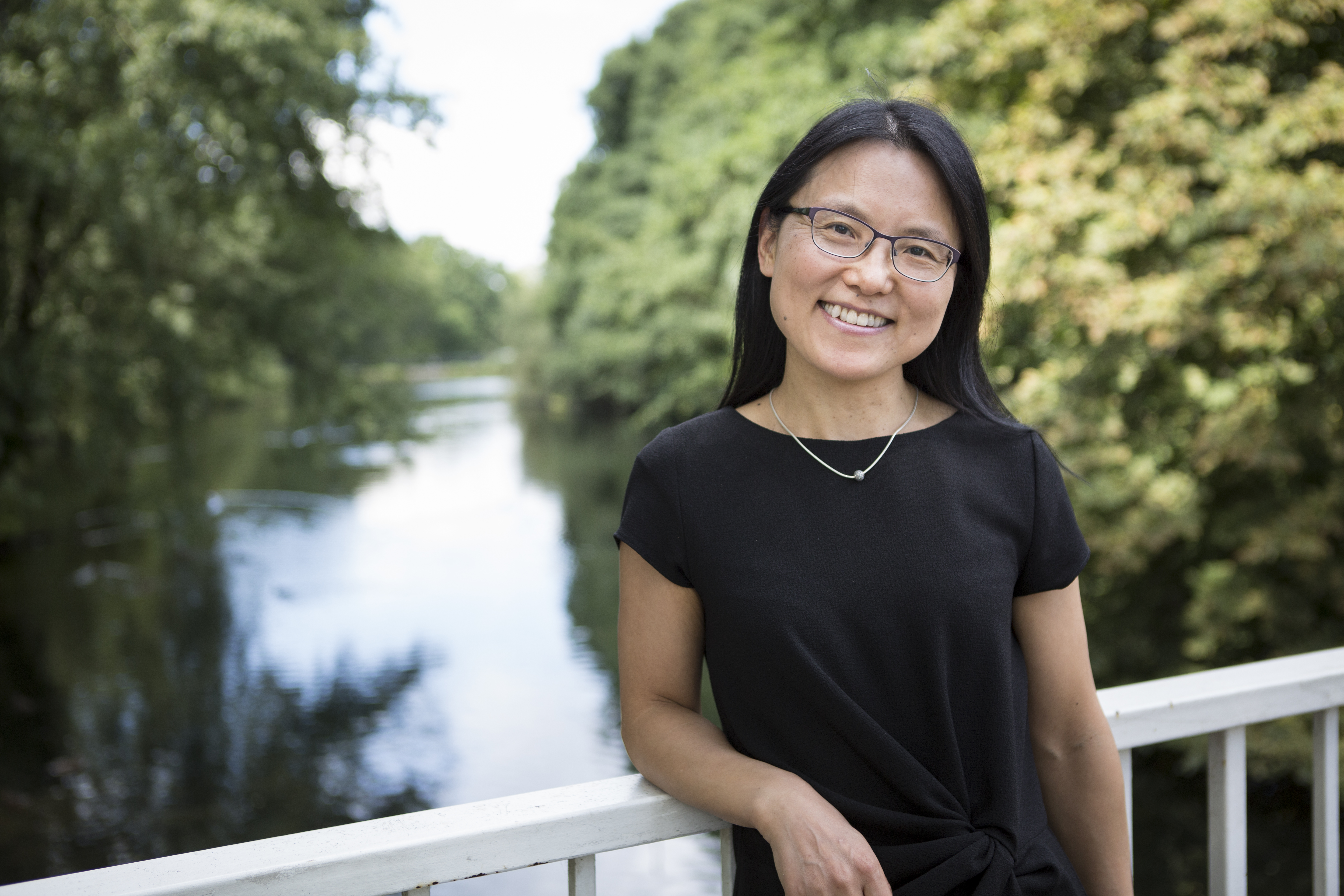 Fang Liu by the University lake