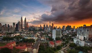 Clouds above Kuala Lumpar skyline