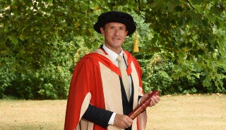 John Sykes after receiving his honorary degree from the University of Reading