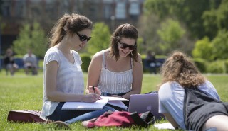 Students on campus