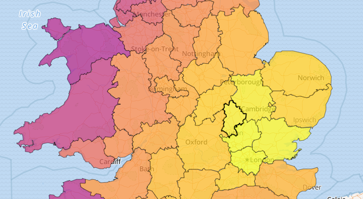 Climate risk indicators map