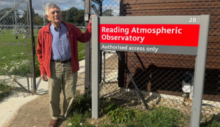 Professor Anthony Illingworth at the Reading University Atmospheric Observatory