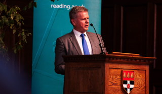 Professor Robert Van de Noort at the Global Sustainability Leaders Scholarship event