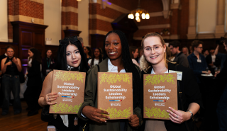 Students at the Global Sustainability Leaders Scholarship event