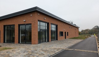 An image of a new sports pavilion exterior