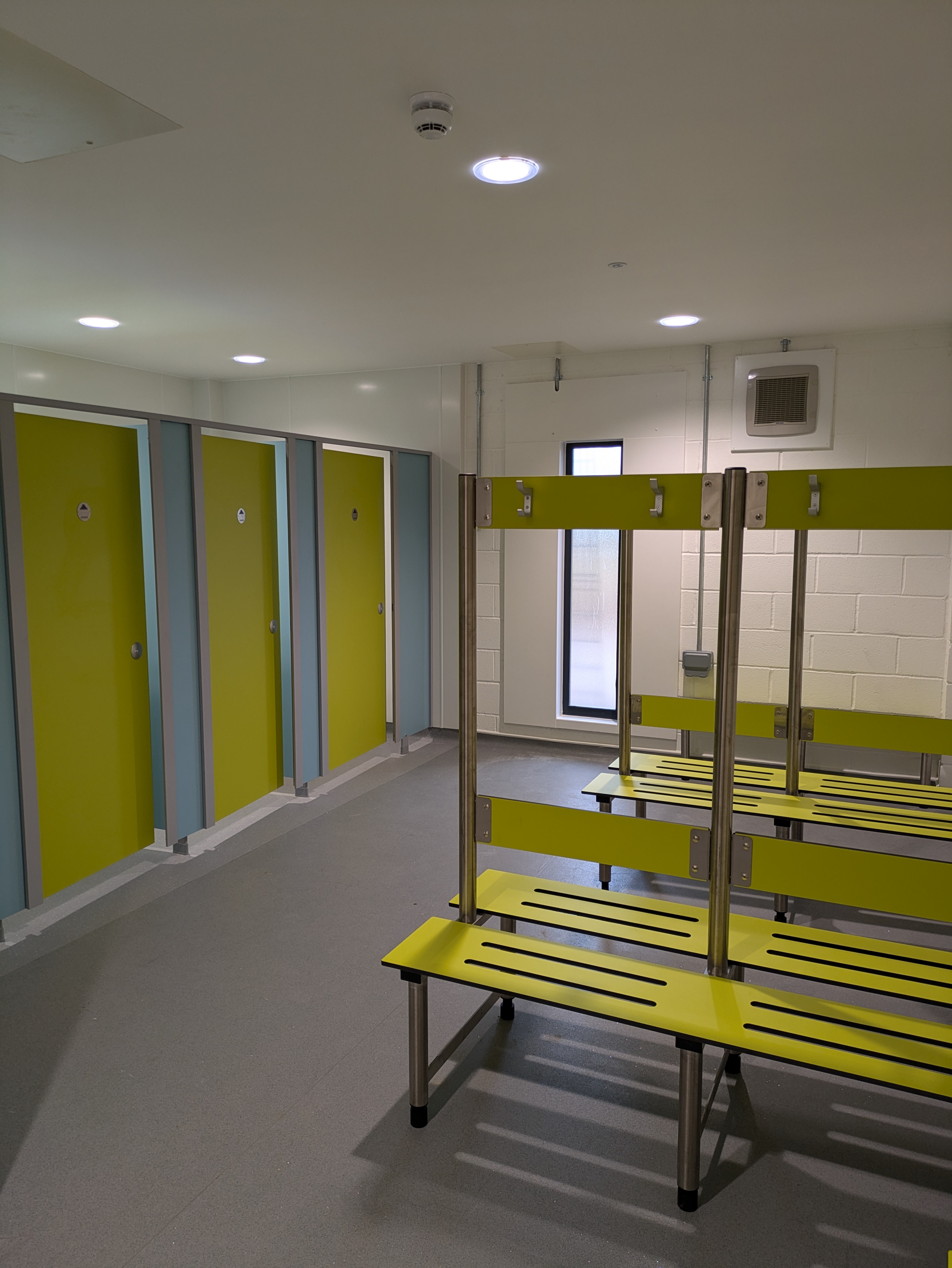 Image of a new changing room facility