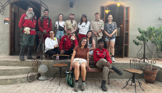 Fiona Spuler and the research team in Sao Jorge