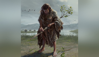 An artist’s reconstruction of a Marathousa 1 paleolithic woman