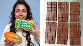 Maha Khan and chccolate