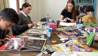 Children taking part in a craft activity
