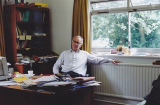 Professor Tony Kemp in his office