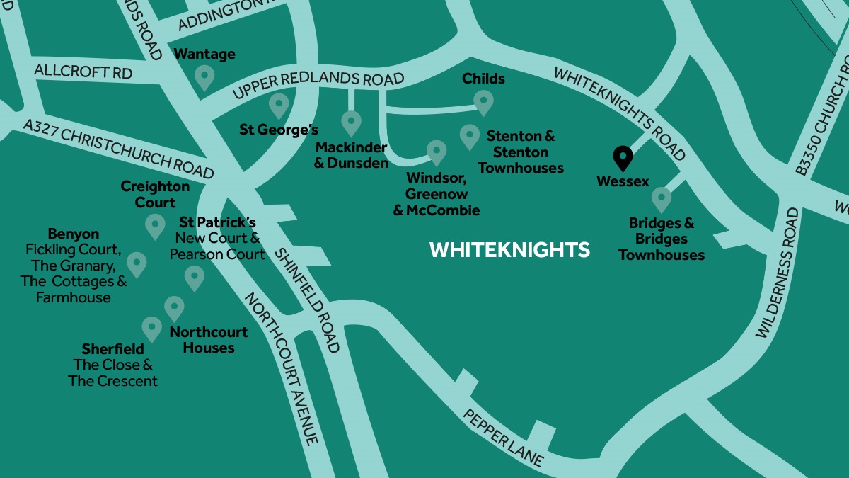 Wessex Hall map