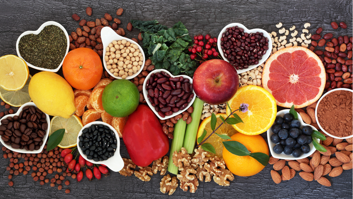 Assorted fruit and vegetables