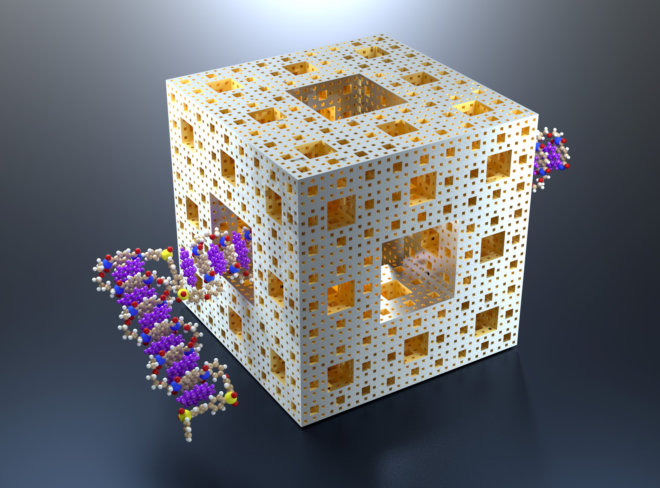 Fourth Quarter Cantor Set Fractal found in real polymer by Reading scientists
