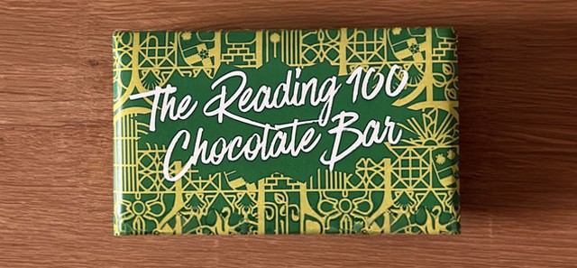 Packaged Reading brand chocolate bar