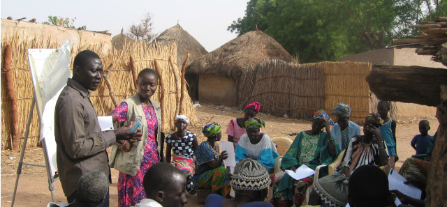 Villagers gather to discuss TAMSAT ALERT